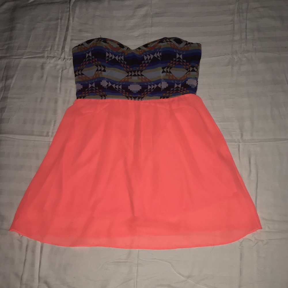 Orange/Multicolored Dress